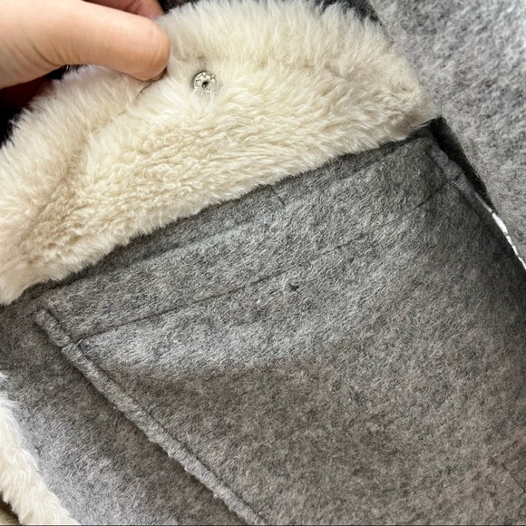 ZARA SHORT CONTRAST COAT - Picture 3 of 5